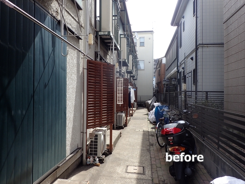 神奈川県川崎市中原区アパートの外壁塗装　工事前